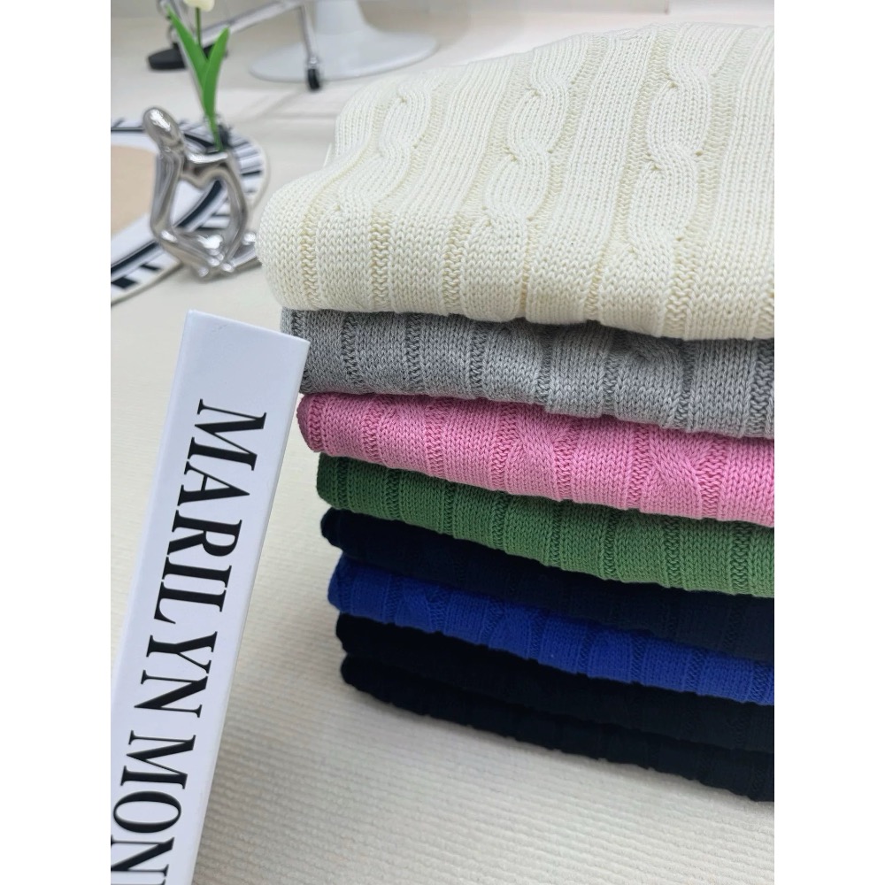 RL polo v領顯瘦針織衫 毛衣 經典戰馬簡約百搭 麻花針織衫 毛衣開襟衫 上衣 好氣質 實穿❤️  ✔️國際運送約-細節圖6