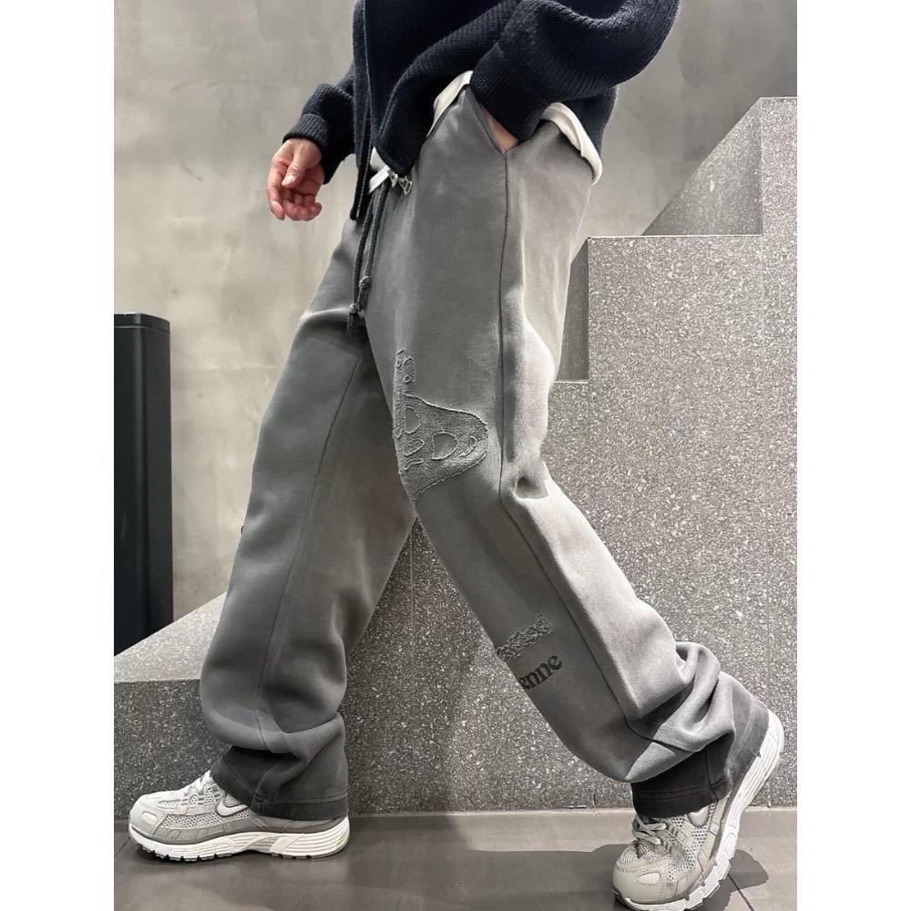 Vivienne Westwood 長褲 運動休閒褲  大土星刺繡logo織帶休閒褲衛褲運動褲長褲 男女款 非常百搭舒服-細節圖2