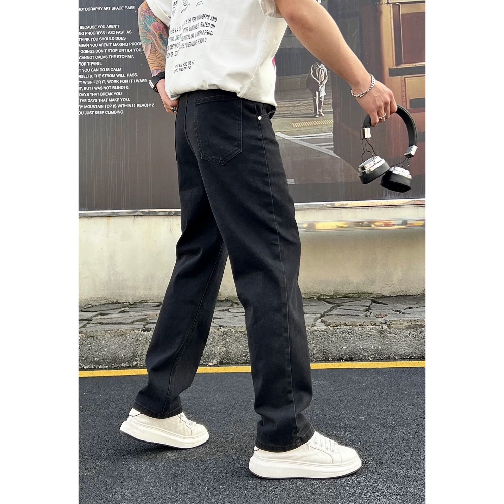 Vivienne Westwood 牛仔褲 土星logo時尚百搭休閒 水洗男士牛仔長褲 百搭 舒適休閒時尚 顯瘦！  S-細節圖4