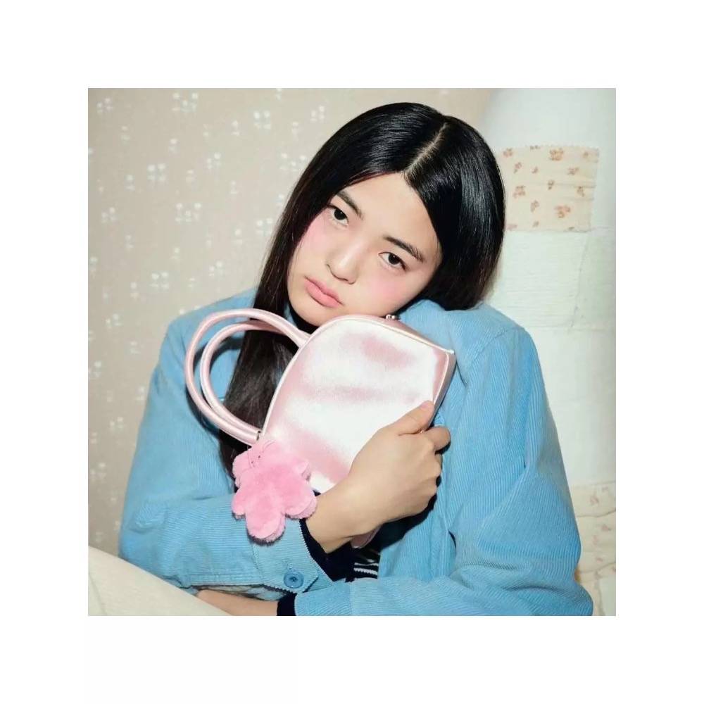 Avam手提包 飯盒包 絲綢真絲波士頓 手提保齡球小包 芭蕾風法式復古絲絨綢緞感法式外出布包小巧可愛 手法式手提包 方便-細節圖2