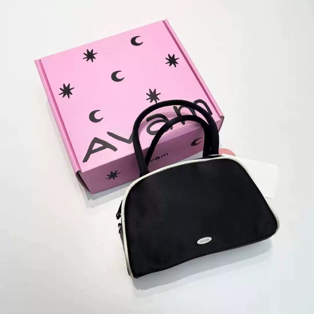 Avam手提包 飯盒包 絲綢真絲波士頓 手提保齡球小包 芭蕾風法式復古絲絨綢緞感法式外出布包小巧可愛 手法式手提包 方便-細節圖8