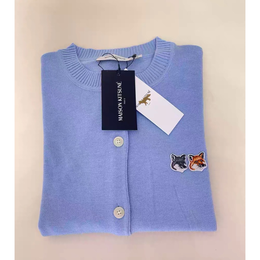 Jennie款 法國🇫🇷MK 小狐狸針織外套 小外套  背心 開襟衫 Q 實穿 怎麼搭都可以的四季款法國🇫🇷MK-細節圖11