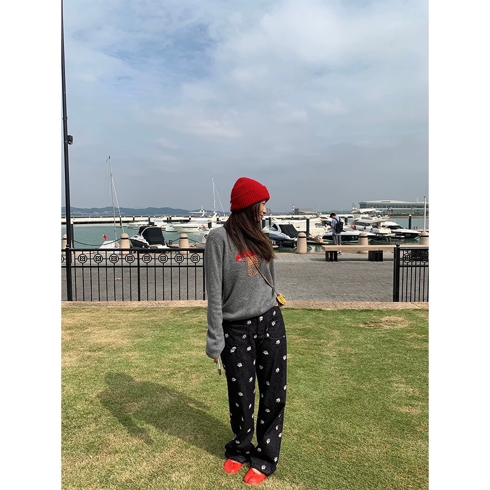 LM針織衫 毛衣 “高質羊絨”軟糯雲朵觸感小蘑菇套頭毛衣 圓領 羊毛基礎款打底單穿都好看：）-細節圖6