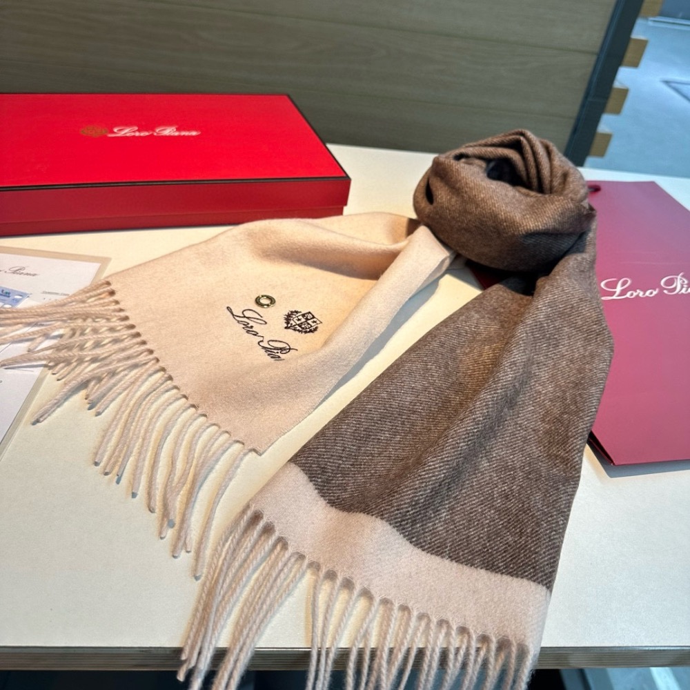 Loro Piana 山羊絨圍巾，諾悠翩雅，極品山羊絨圍巾披肩，送人自留都優！100%羊絨，手感軟糯，更有光澤，也增加了-細節圖7