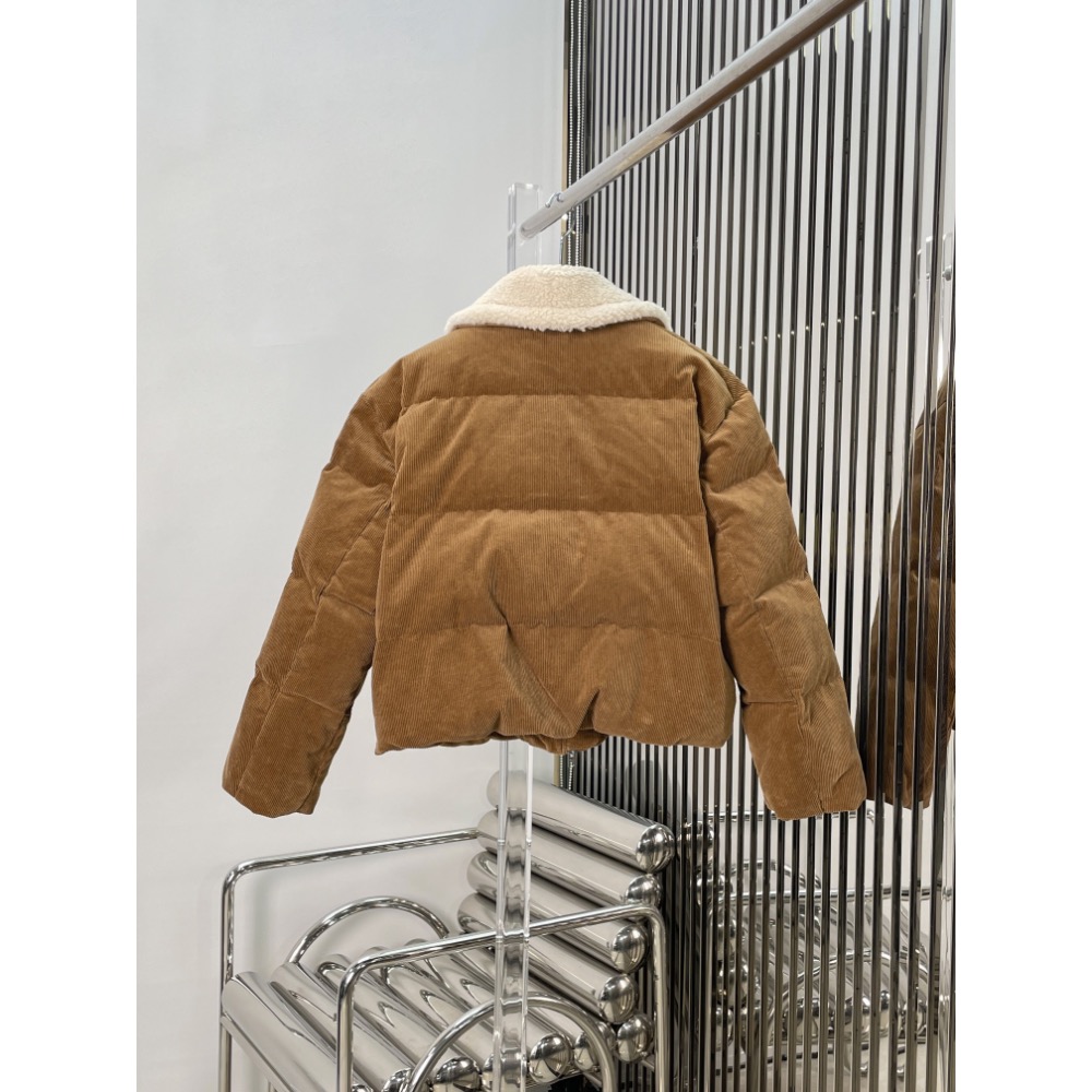 RL 外套 經典小馬刺繡 漂亮羊羔毛領老錢風燈芯絨羽絨外套 翻領毛毛Q 輕薄就保暖 簡約百搭羽絨外套 清新好氣質 顯白-細節圖11