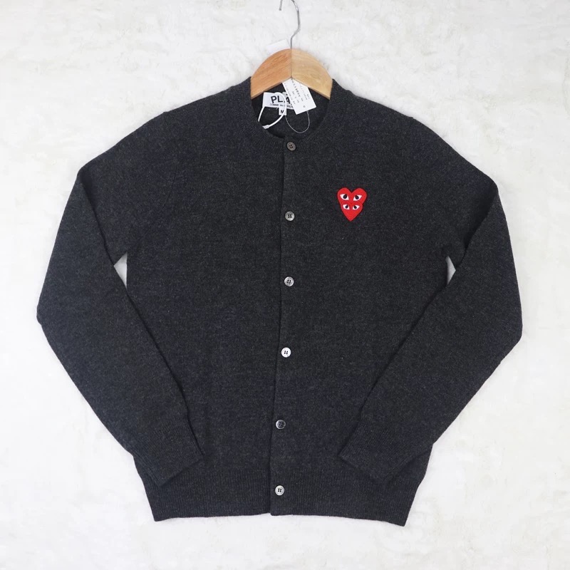 川久保玲 PLAY 小外套 經典百搭單品！ 長青經久不衰的的款每年都出 經典的版型加上別緻雙愛心 好氣質好百搭 羊毛-細節圖7