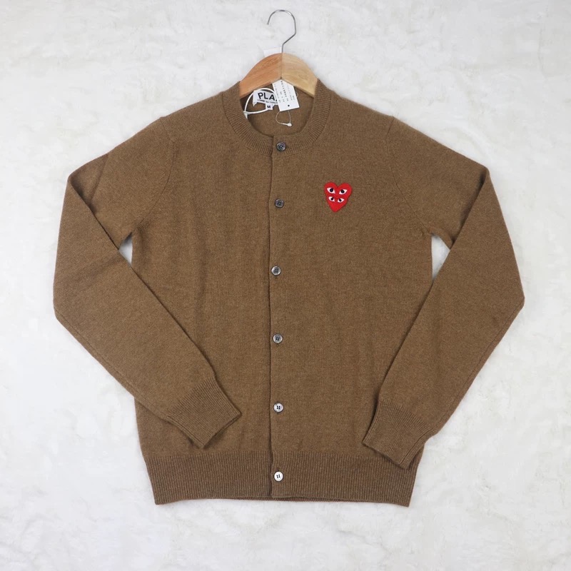 川久保玲 PLAY 小外套 經典百搭單品！ 長青經久不衰的的款每年都出 經典的版型加上別緻雙愛心 好氣質好百搭 羊毛-細節圖8