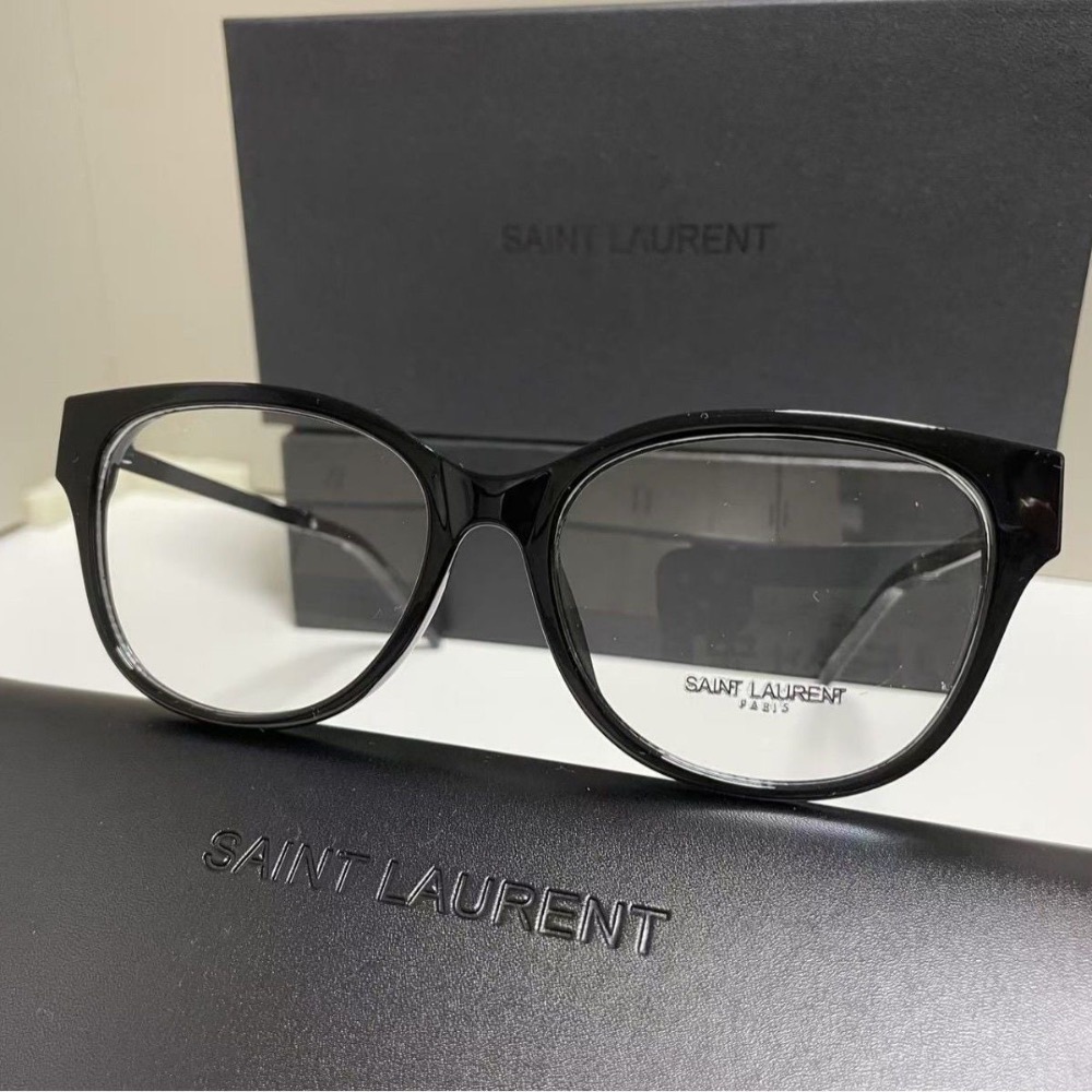 YSL 光學眼鏡 素顏眼鏡精緻百搭 眼鏡框 秀氣好氣質 高顏值眼鏡藍光黑框同款平光鏡素顏近視度數可配眼鏡框  ✔️商品下-細節圖3