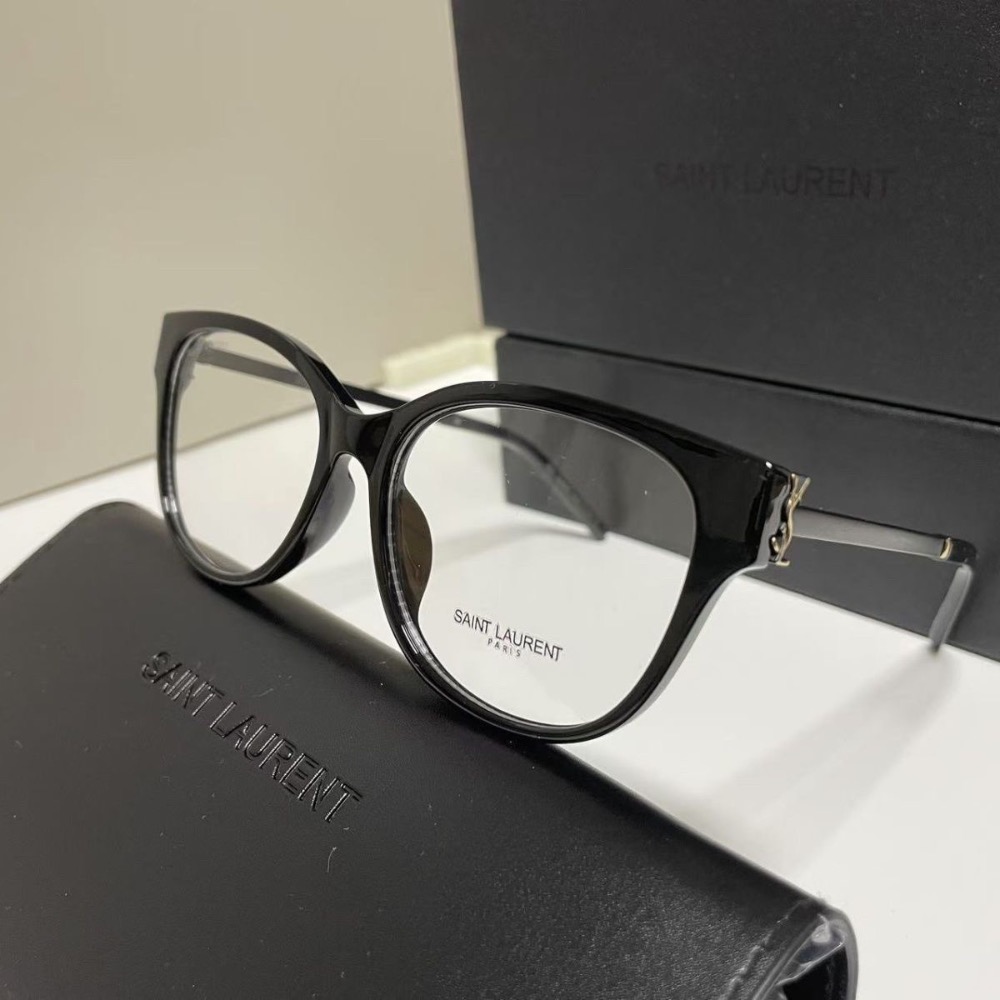 YSL 光學眼鏡 素顏眼鏡精緻百搭 眼鏡框 秀氣好氣質 高顏值眼鏡藍光黑框同款平光鏡素顏近視度數可配眼鏡框  ✔️商品下-細節圖5