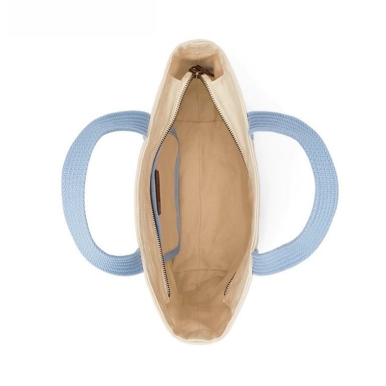 2024新款女士手提大容量刺绣帆布托特包包-細節圖4