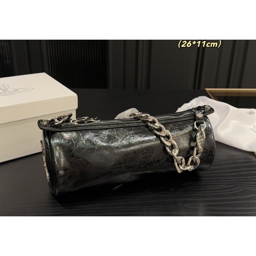 酷優雅Vivienne Westwood 單肩包肩背包土星腋下包 復古優雅 滿滿的高級感 大小適中 休閒正裝皆可輕鬆駕馭-細節圖2