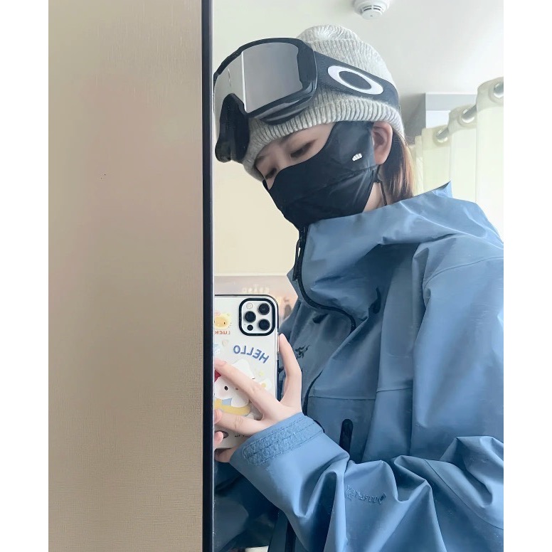 始祖鳥 風衣 衝鋒衣 Alpha系列 Sv 第7代 GORE-TEX Pro 刺繡Logo圖案休閒運動連帽拉鍊硬殼衝鋒衣-細節圖2