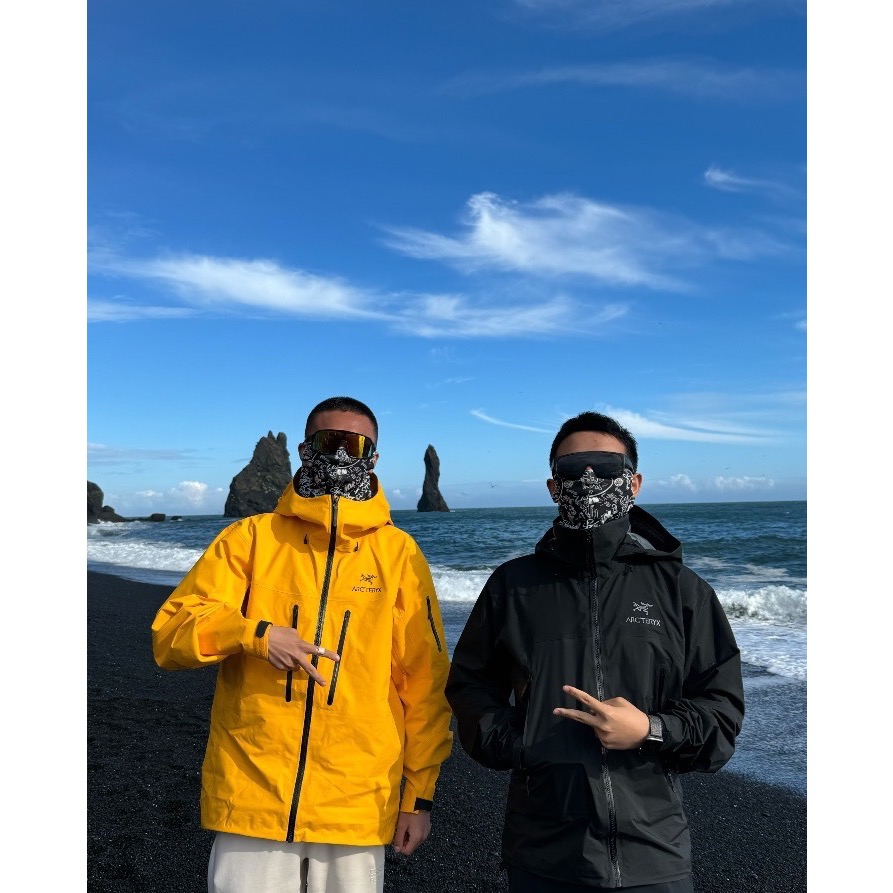 始祖鳥 風衣 衝鋒衣 Alpha系列 Sv 第7代 GORE-TEX Pro 刺繡Logo圖案休閒運動連帽拉鍊硬殼衝鋒衣-細節圖8