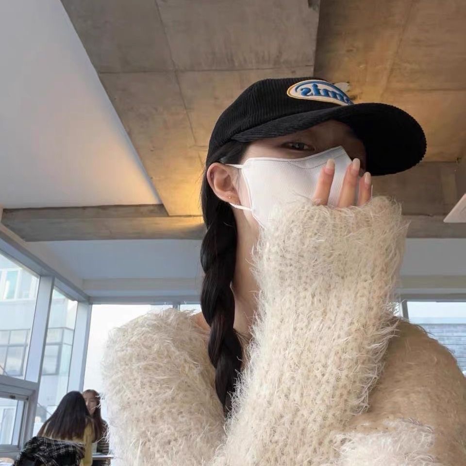 很仙！韓國emis棒球帽鴨舌帽棒球帽遮陽帽老帽 百搭！燈芯絨字母刺繡軟頂經典款棒球帽彩標寬帽檐。  不負眾望，做出了它該-細節圖5