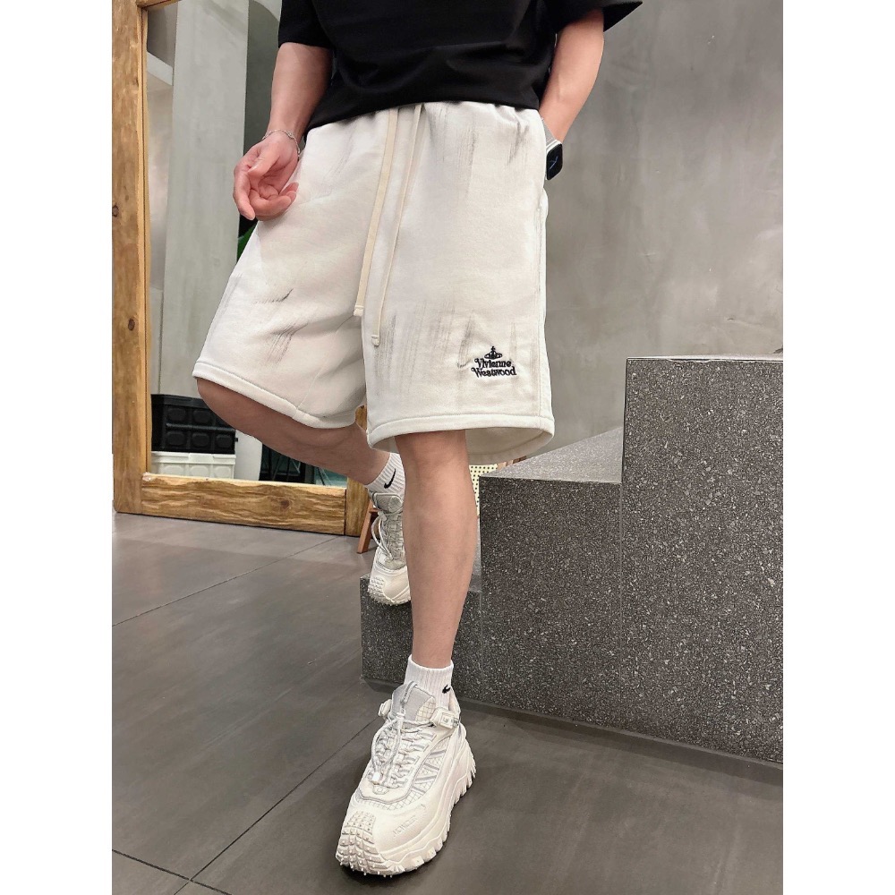 Vivienne Westwood 短褲 五分褲 休閒短褲 輕鬆自在 大土星經典有型 隨便搭個T就很有型 超實穿 喜歡-細節圖5