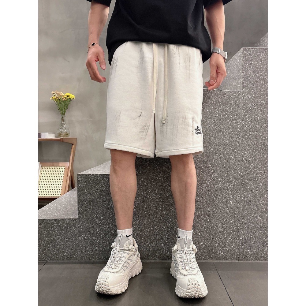 Vivienne Westwood 短褲 五分褲 休閒短褲 輕鬆自在 大土星經典有型 隨便搭個T就很有型 超實穿 喜歡-細節圖8