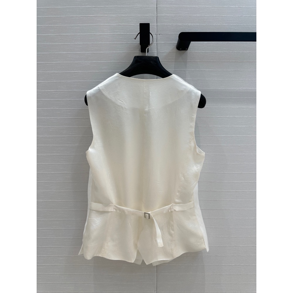 RL polo 套裝 背心外套 長褲 闊腿褲，R紫標，長期主義高智感穿搭亞麻套裝！醋酸馬甲搭配捏褶直筒闊腿褲，一套輕鬆演-細節圖5