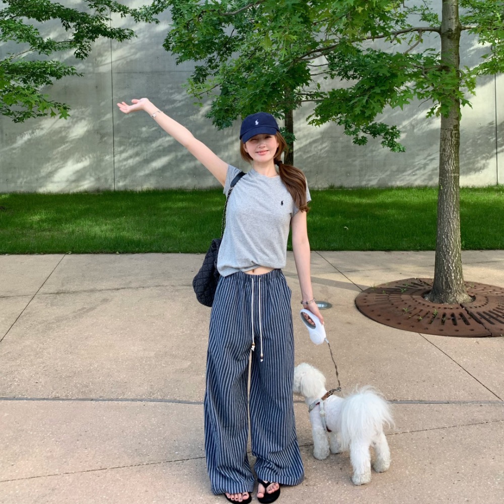 RL polo 闊腿褲 長褲 寛管褲 休閒褲 遮肉垂感寬鬆 經典小馬刺繡 好舒適又美美的  Sml  ✔️尺寸多無法一一-細節圖7