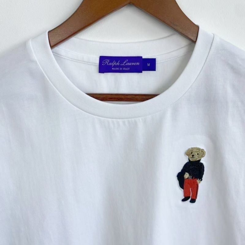 Polo RL T恤 上衣 高級紫標!!胸口可愛萌刺繡小熊🐻短袖T恤，自留款  舒服好穿好氣質百搭❤️  ✔️國際運送-細節圖3