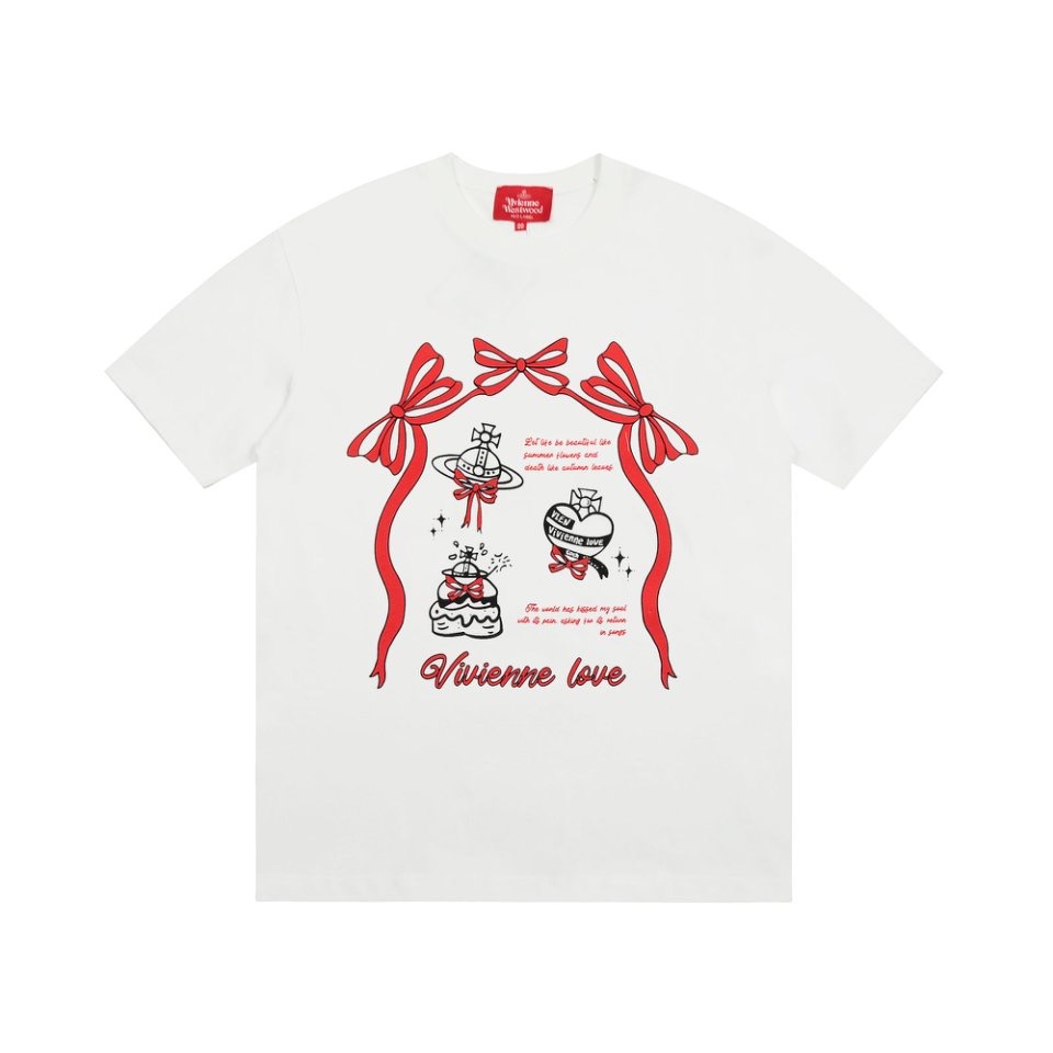 Vivienne Westwood  T恤 上衣，VIVI土星印花短袖 限定款土星系列印花T恤 不得不說 vivi這款土-細節圖5