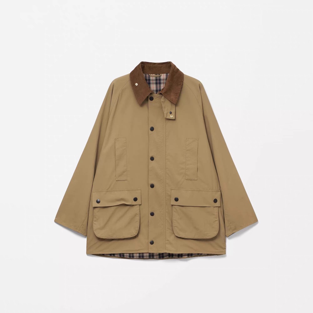 Barbour 大衣 風衣 外套 好氣質 好顯瘦 联名spick span 复古工装无蜡外套风衣中长款秋冬 再經典不過了-細節圖10