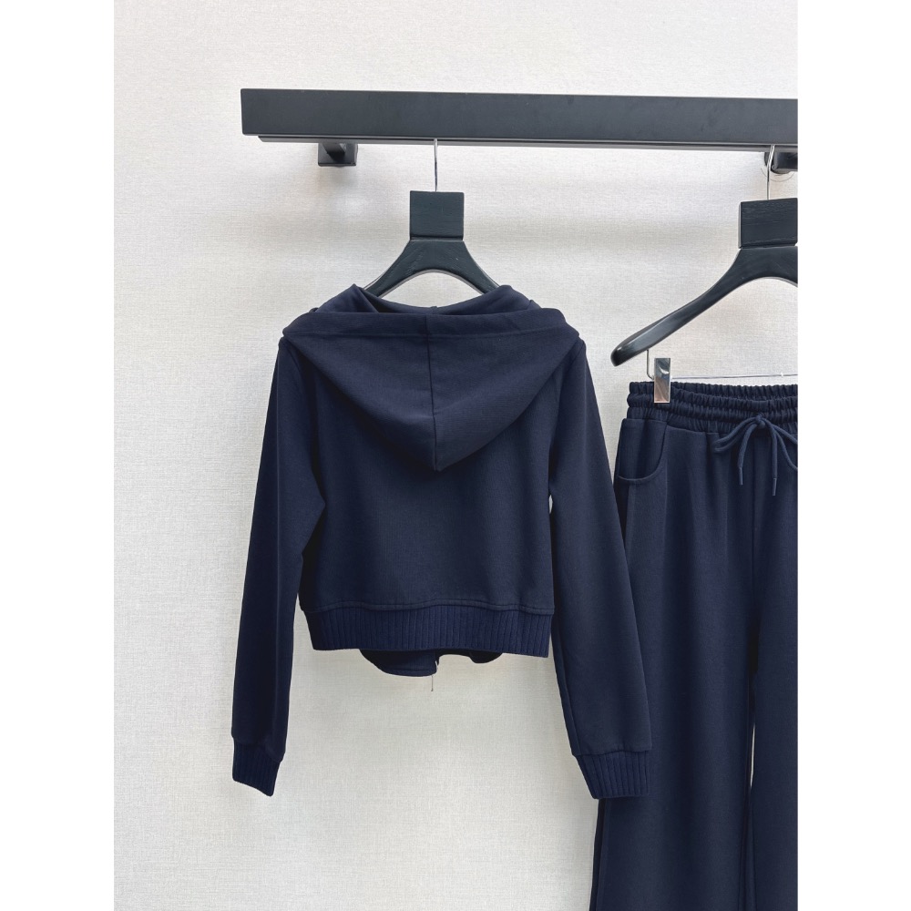 RL polo 套裝 連帽外套 棉外套 衛衣 闊腿褲 休閒褲 小短款拉長比例 連帽外套+直筒褲 重磅logo標識點綴 帥-細節圖7