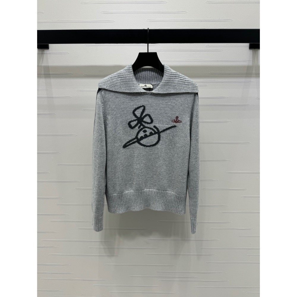 Vivienne Westwood 針織衫 毛衣 土星套頭長袖毛衣！羊毛紗線織造 質感高級 舒適柔軟 肌理明顯 海軍領長-細節圖6