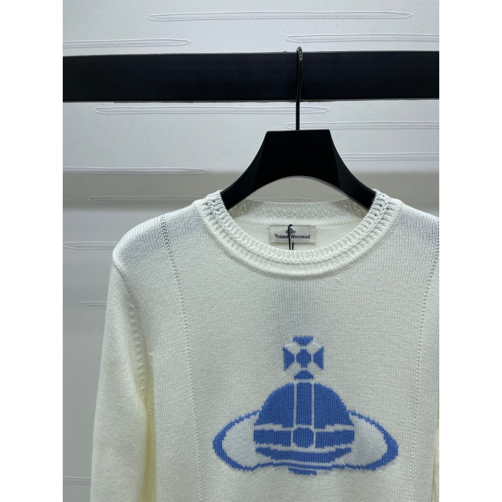 Vivienne Westwood 針織衫 毛衣 土星套頭長袖毛衣！羊毛紗線織造 質感高級 舒適柔軟 肌理明顯 圓領落肩-細節圖6
