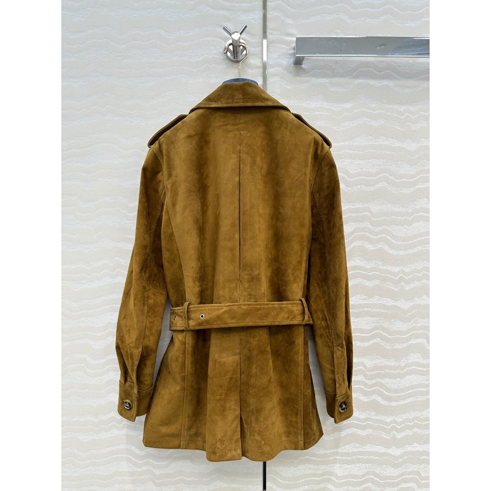 RL 外套 品質控必入紫標RL高定麂皮絨獵裝夾克外套 100%麂皮絨小羊皮！純手工油邊無內襯閉絨工藝，經典H工裝口袋幹練-細節圖6