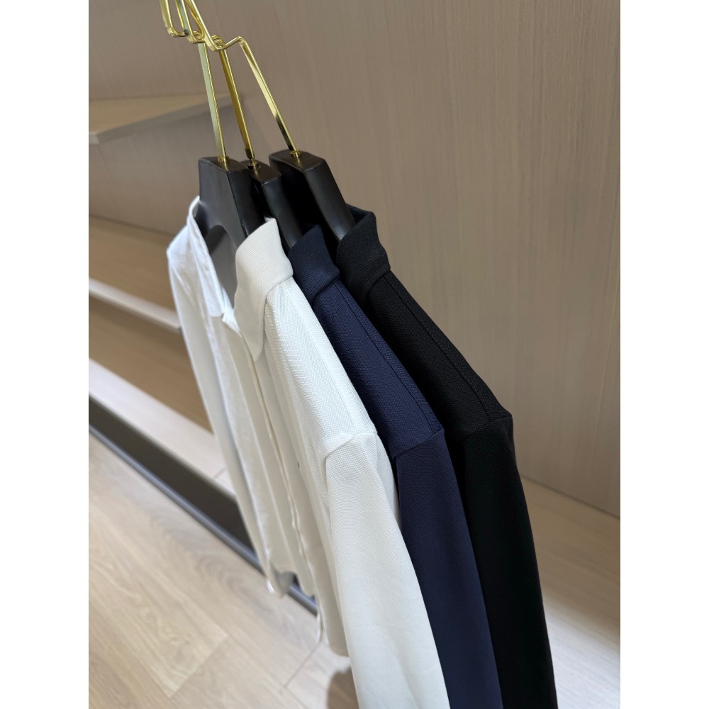 RL polo衫 長袖T恤 大學T，珠地網眼橫機翻領長袖襯衫，經典正肩slim fit合身版型，微收腰修身顯瘦，誰穿誰好-細節圖3