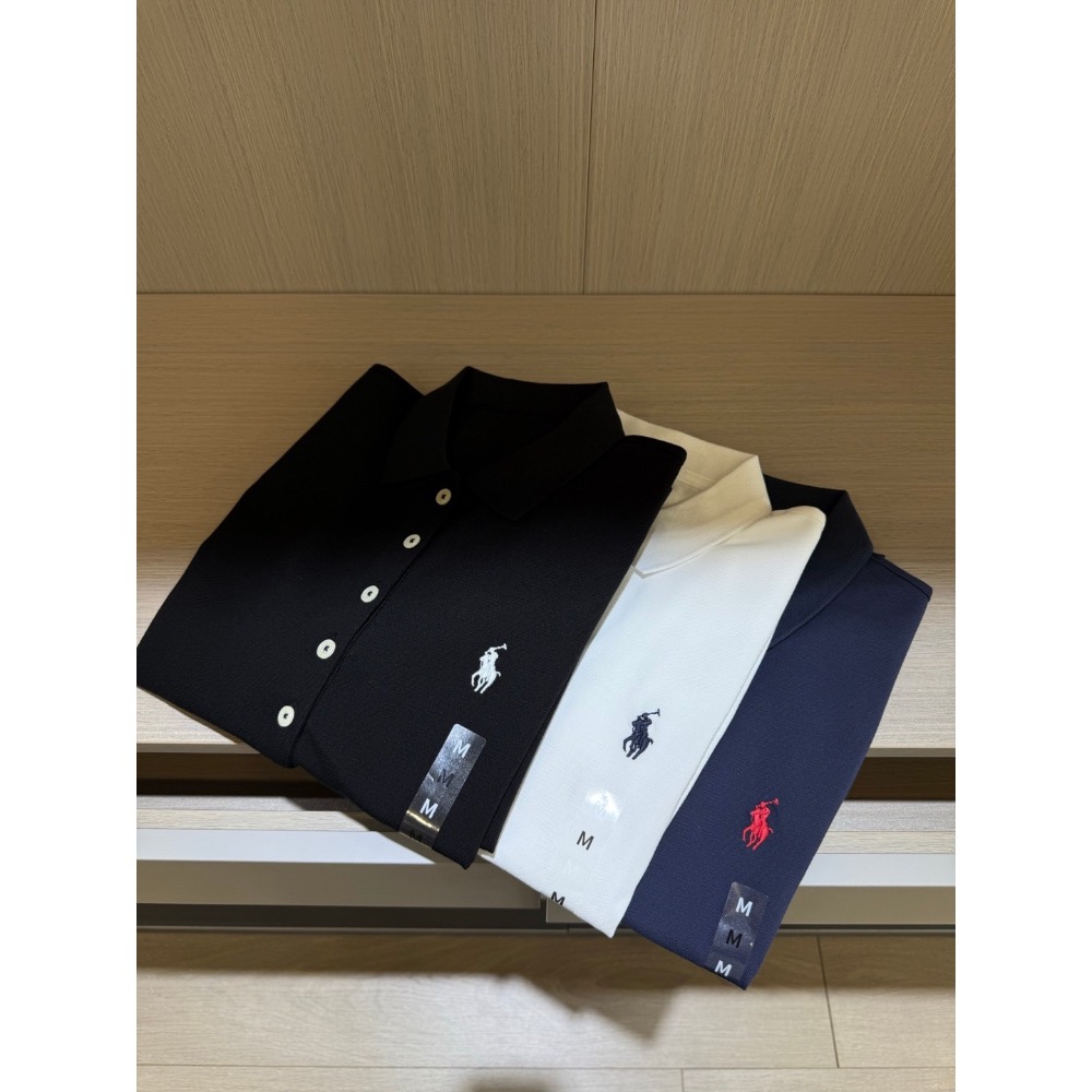 RL polo衫 長袖T恤 大學T，珠地網眼橫機翻領長袖襯衫，經典正肩slim fit合身版型，微收腰修身顯瘦，誰穿誰好-細節圖7