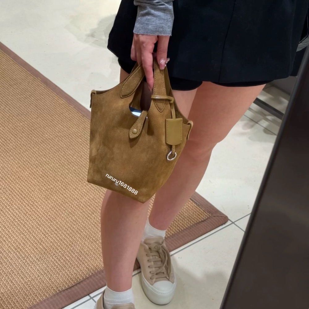RL polo 好氣質水桶包 菜藍子手提包 肩背包 斜背包 牛皮手提包 真皮高級感托特包  小：6980元 大：1080-細節圖2