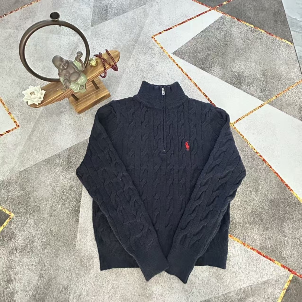 RL polo 毛衣 美式復古半拉鏈長袖T恤 上衣 衛衣 大學T，經典熱賣款，百搭基本款，絕不後悔的款❤️  S-2XL-細節圖4