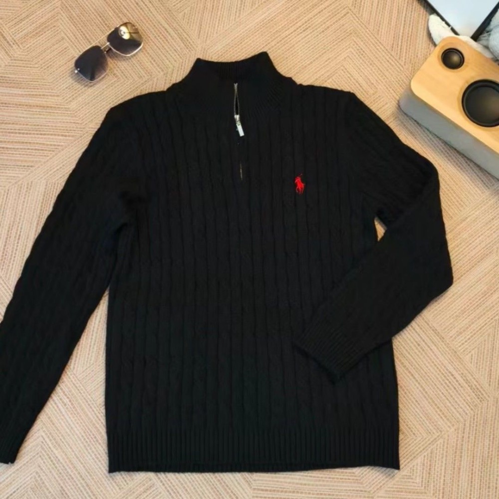 RL polo 毛衣 美式復古半拉鏈長袖T恤 上衣 衛衣 大學T，經典熱賣款，百搭基本款，絕不後悔的款❤️  S-2XL-細節圖6