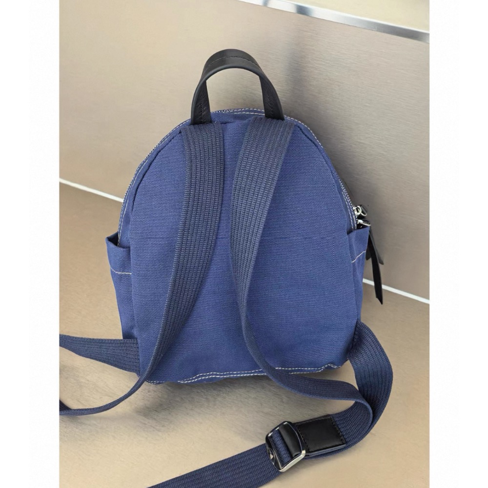 Vivienne Westwood 土星 小後背包 雙肩包 帆布車縫線大容量 又潮又Q 好實用❤️男女同款土星牛仔包帆布-細節圖4