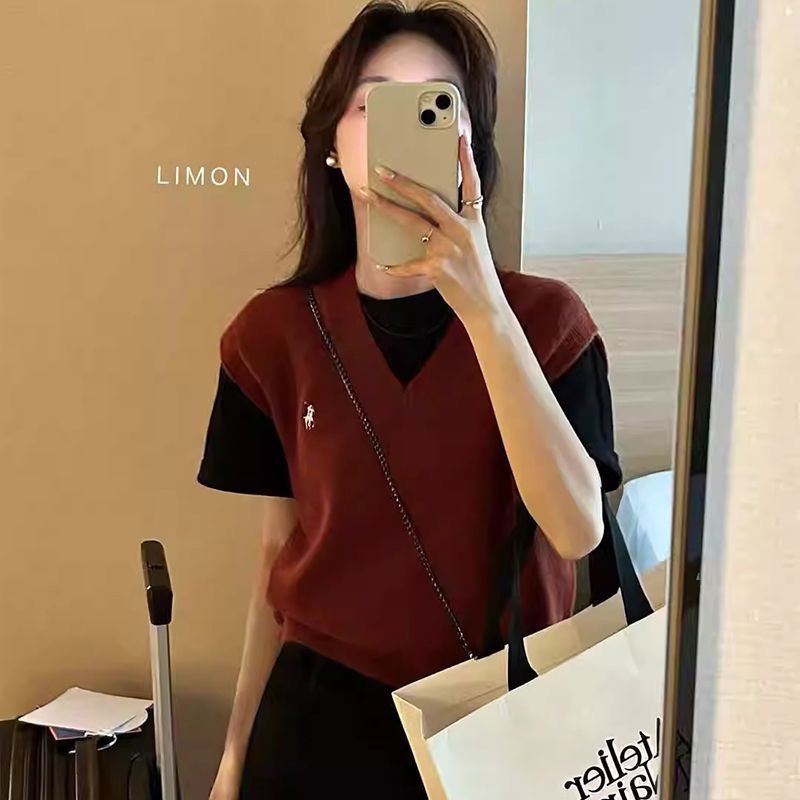 RL polo V領背心 馬甲 針織V領馬甲，寬鬆版型修飾身形，單穿或疊穿都好看。柔軟針織材質，穿上舒適不厚重，搭配襯衫-細節圖7