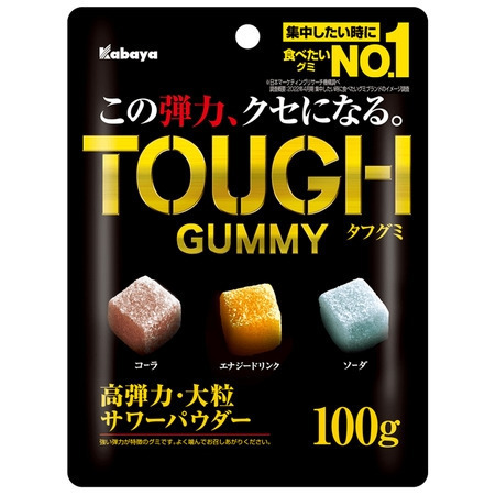 kabaya卡巴 TOUGH 超彈力軟糖 超Q軟糖 綜合汽水軟糖 雙色葡萄軟糖 雙色檸檬軟糖 麝香葡萄軟糖 100g-細節圖2
