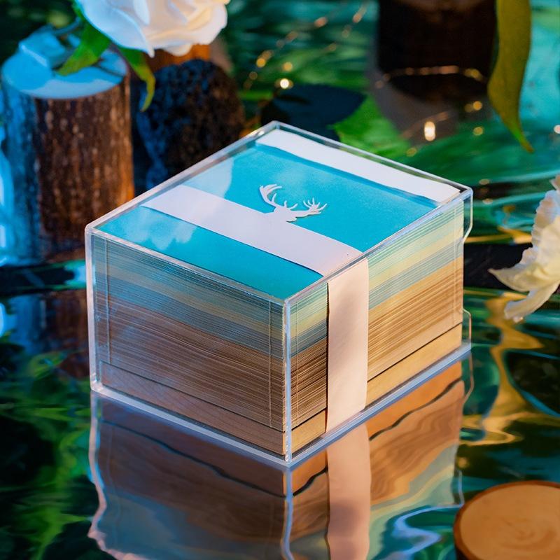 櫻花樹屋 紙條 生日禮物 情人節 禮盒 3D便條紙 交換禮物 魔法城堡 哈利波特紙雕 手撕便籤籤-細節圖3