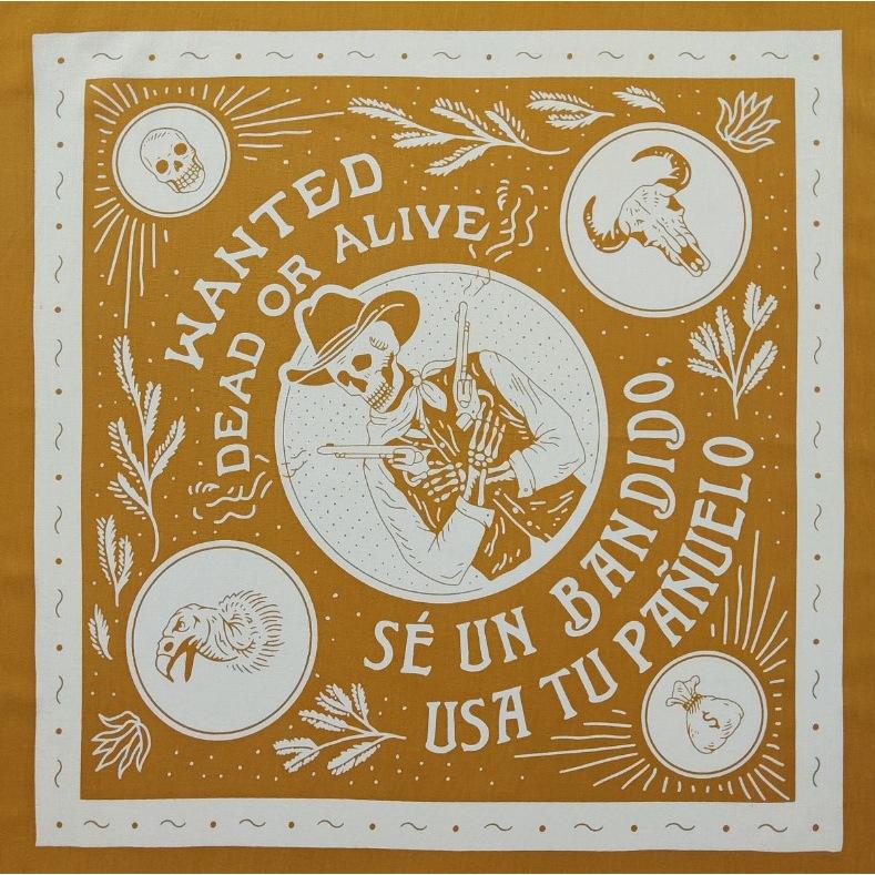 美式復古vintage方巾 純棉 男士圍脖 古著頭巾 嘻哈領巾 面巾 美式重機 騎行方巾 戶外騎行登山嘻哈機車裝飾面巾頭-細節圖2