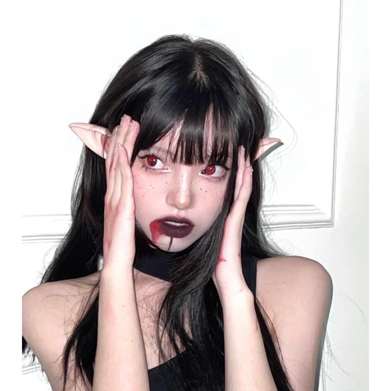 台灣現貨 精靈耳朵 妖精耳朵 cosplay動漫  假耳朵 萬聖節 萬聖節裝扮 角色扮演 長短可選 乳膠材質柔軟舒適-細節圖4