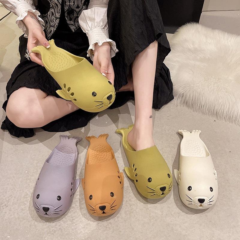 台灣現貨 踩屎感拖鞋 拖鞋 居家拖鞋 鞋子 鞋 麻糬拖鞋 室內拖鞋 海豹 海豹拖鞋 情侶拖 創意拖鞋 惡搞拖鞋 惡搞禮物-細節圖4