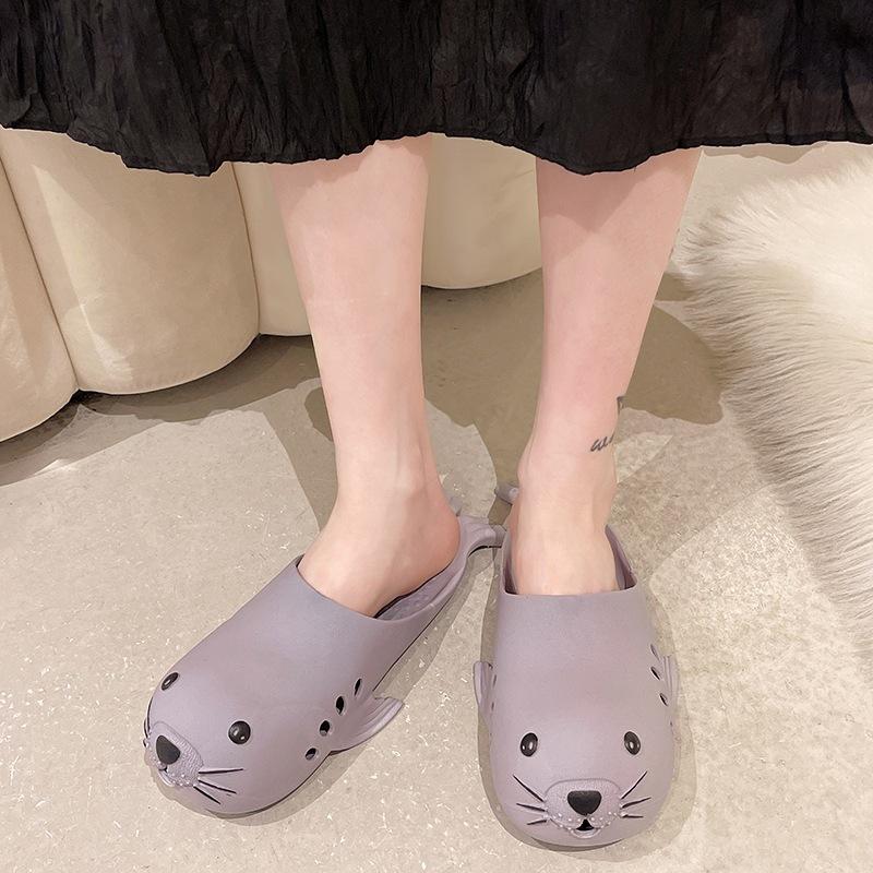 台灣現貨 踩屎感拖鞋 拖鞋 居家拖鞋 鞋子 鞋 麻糬拖鞋 室內拖鞋 海豹 海豹拖鞋 情侶拖 創意拖鞋 惡搞拖鞋 惡搞禮物-細節圖5