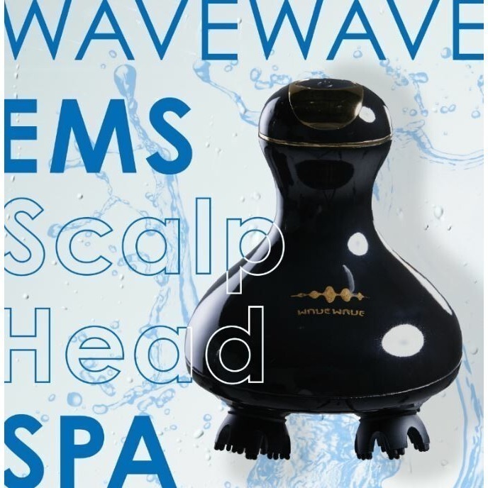 日本 WAVEWAVE EMS Scalp Head Spa 頭皮 美容 髮刷 頭皮護理 美顏 全身可用 頭皮按摩機