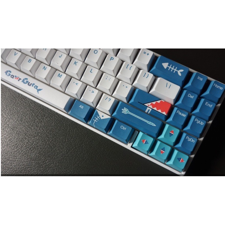 Hololive 噶嗚·古拉鍵帽 古拉COS 鯊魚 鯊鯊 Gawr Gura Gawr Gura鍵帽-細節圖4