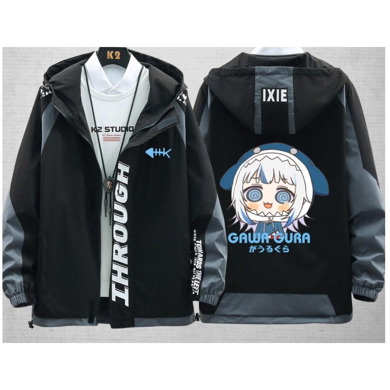 Hololive 噶嗚·古拉外套 古拉COS 鯊魚 鯊鯊 Gawr Gura Gawr Gura衣服-細節圖2