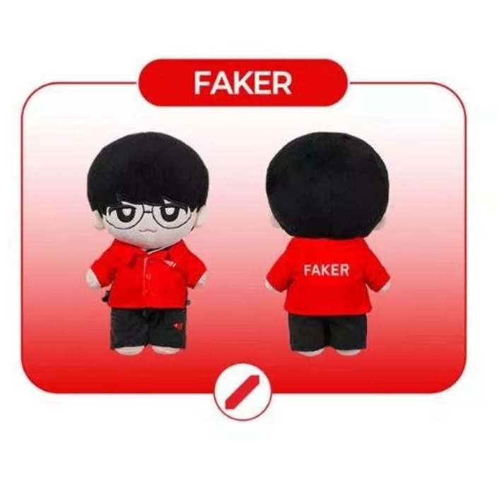 正版t1娃娃 正版t1 t1 t1周邊 正版faker faker faker娃娃 T1 Home ground-細節圖2