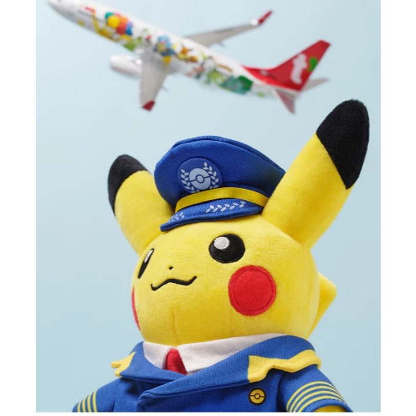 正版德威航空x皮卡丘 德威航空x皮卡丘 德威航空x寶可夢 皮卡丘聯名款 正版皮卡丘 正版寶可夢 寶可夢 皮卡丘玩偶-細節圖2