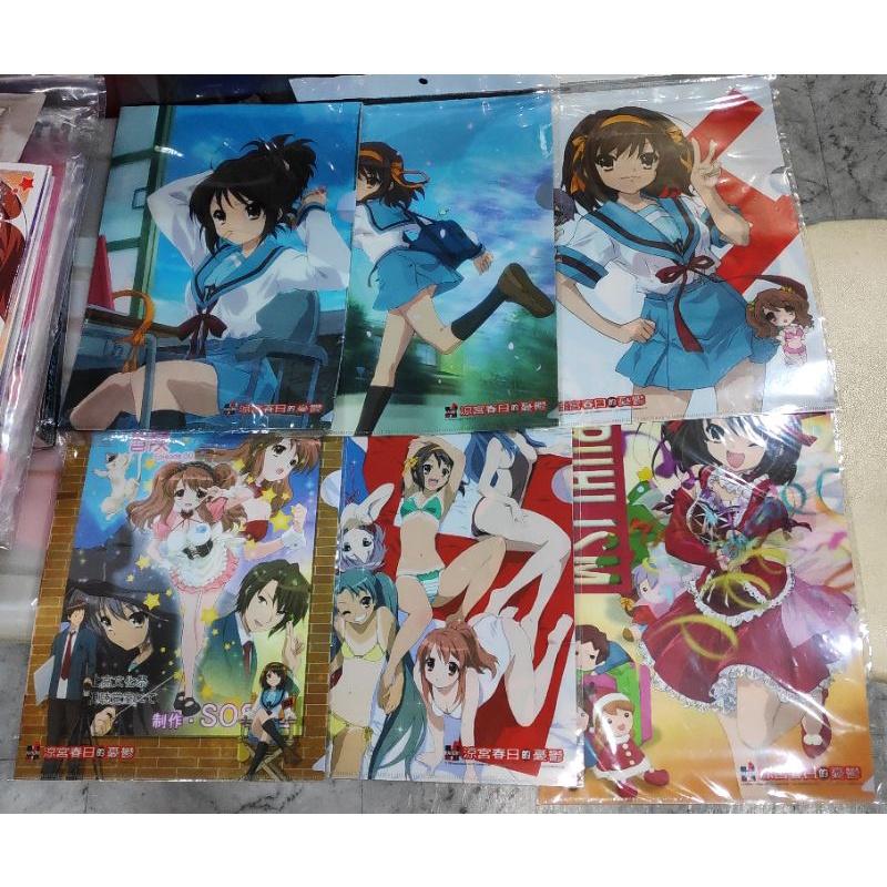 出清 動漫 同人 漫畫 周邊 資料夾 涼宮春日 套組  k-on輕音部 套組天使心跳 套組  化物語+超科學電磁砲-細節圖3