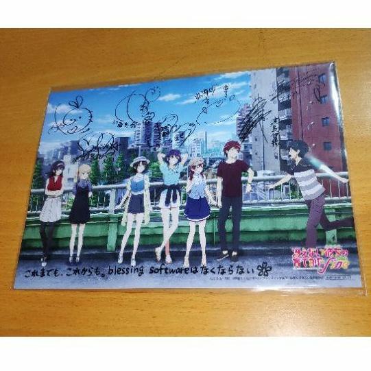 不起眼女主角培育法 電影版 英梨梨  加藤惠 色紙 海報 首映名信片日本第一週特典-細節圖2