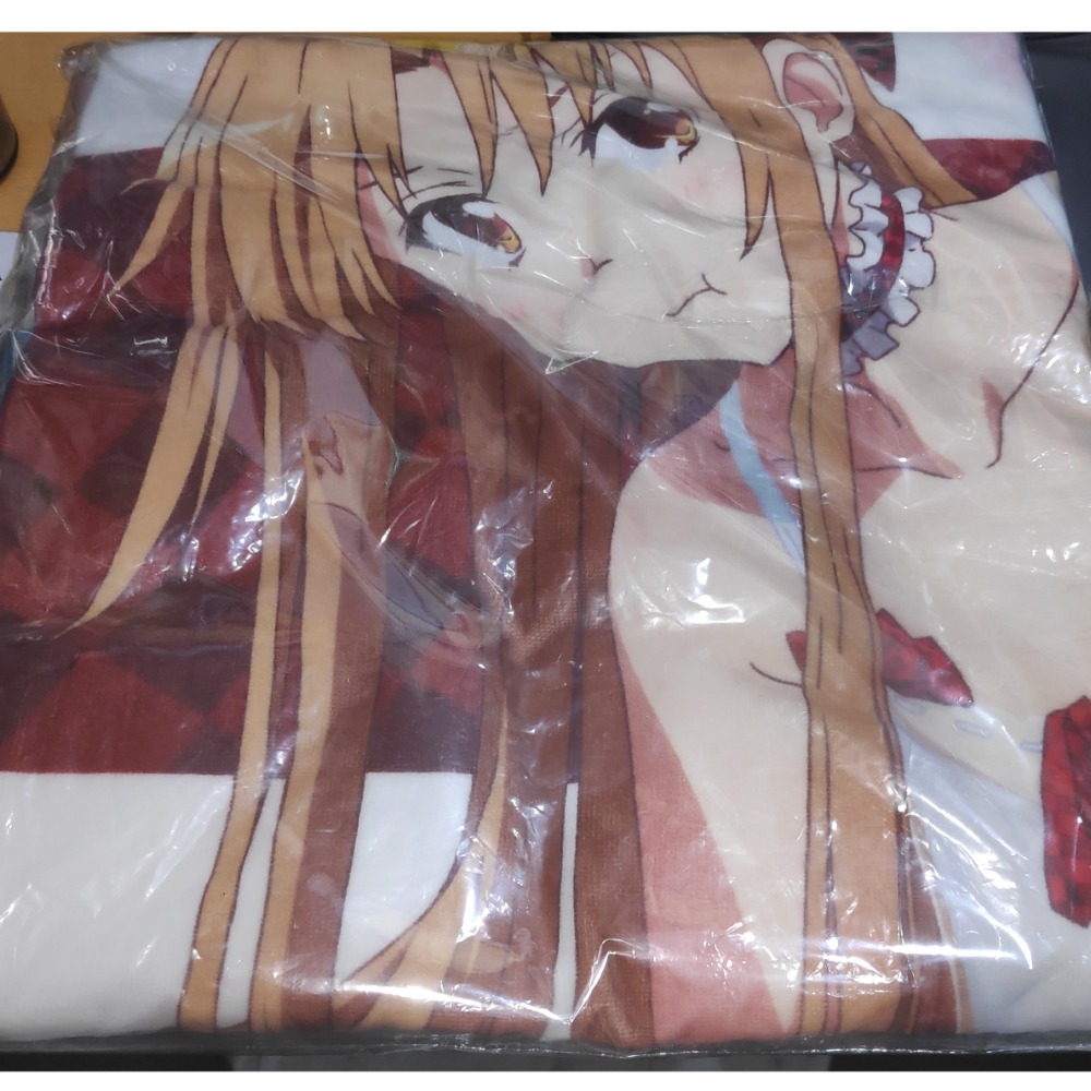 刀劍神與 亞絲娜 SAO 情人節 巧克力 掛 大浴巾 毛巾 未拆 （賣場商品合買1500折-150，優惠不重複）謝謝-細節圖3